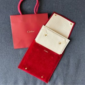 *SOLD* New Authentic Cartier Necklace Travel Pouch